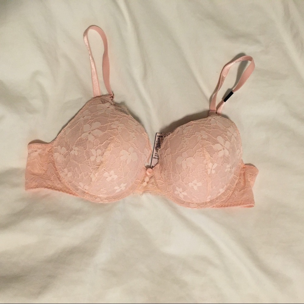 💗NWT dream angels push up floral lace bra💗